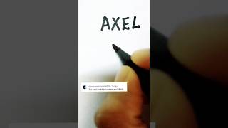 AXEL♥️ Comment down your name for the next logo 👍#customlogodesign #youtubeshorts #shorts #viral
