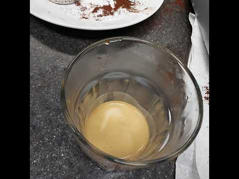 making my last cappuccino.