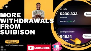 MORE WITHDRAWAL PROOFS #Suibison #cryptostaking #suinetwork