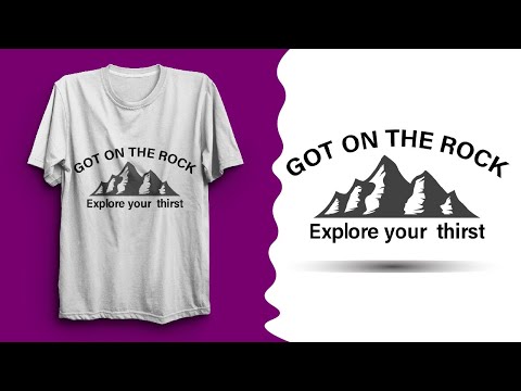 Mountain t shirt design | Adobe Illustrator Tutorial