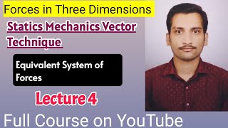 Equivalent System of Forces | Forces in 3 Dimensions Statics (Mechanics) | B.Sc 3rd Year UPSC Maths