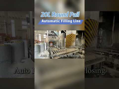 LONGTEC-20L Pail Filling Line  #automation #fillingmachine #factory