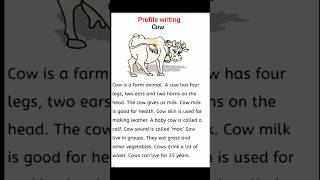 profile writing of cow 🐮 Paragraph:Cow#profile #profilepicture #cow #meaning #edit #paragraph #fyp