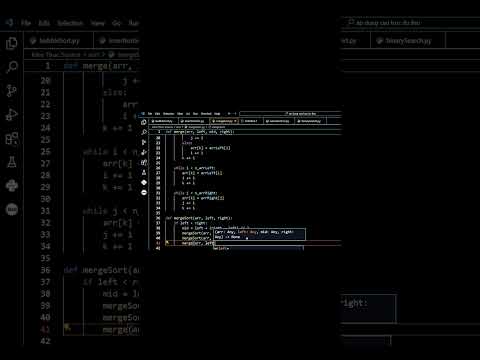 Merge sort | Practice with me #coding #python #algorithm