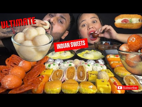 🇮🇳INSANE Indian Sweets Mukbang | So Many Mithai! 🤯🍬