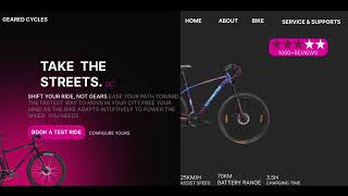 geared cycle Front End Website Design #youtubeshorts #cycle