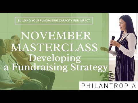 Masterclass on Proposal Writing: Developing a Fundraising Strategy