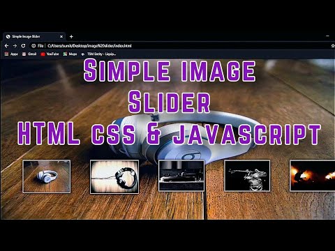 simple image slider html, css, and javascript only || code with sumit ||