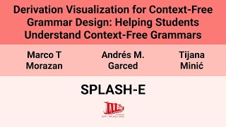 [SPLASH-E'25] Derivation Visualization for Context-Free Grammar Design: Helping Students(…)