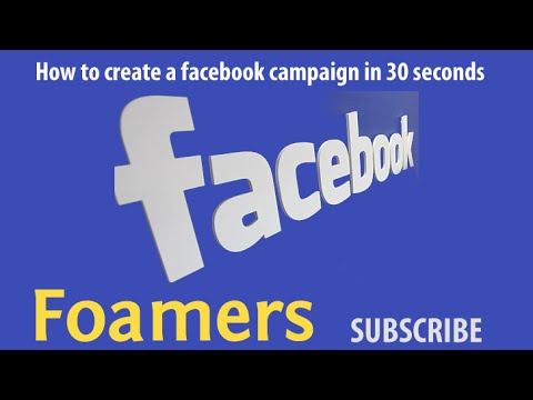 How to create a facebook ad campaign in 30 seconds?