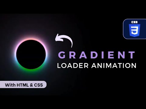 Create Gradient Loading Animation Effect 🔥 | HTML & CSS Tutorial
