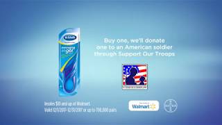 Dr. Scholls  Walmart Ad Campaign partners with Support Our Troops®