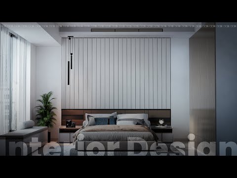 Cozy minimalistic bedroom interior design | DOT Archviz
