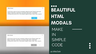 Create beautiful  😎  HTML CSS modals  | HTML ❤ Modals | CSS ❤ Styles