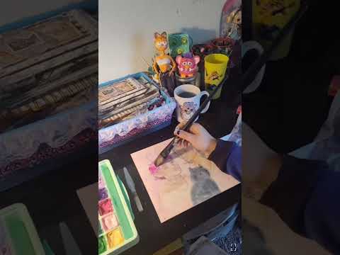 I was just trying to paint when... #illustration #art #painting #oops #mistakes