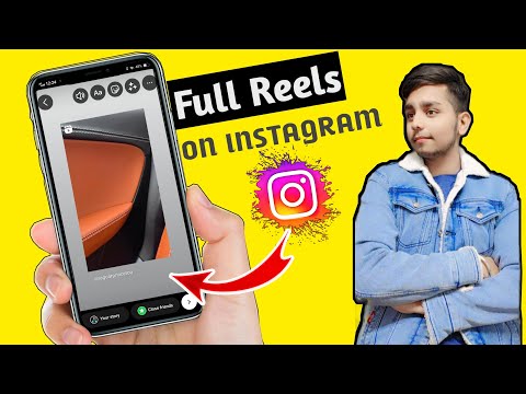 How to set full reel on instagram story