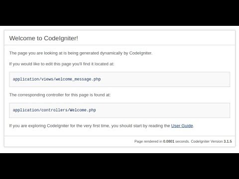Codeigniter basic tutorial and how to remove index php from codeigniter url