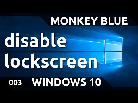 Windows 10: how to disable lockscreen