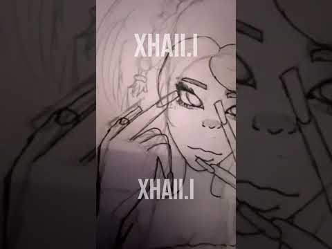 Line Art And Colouring W/ Me #gyaru #art #beginerartist #fpy