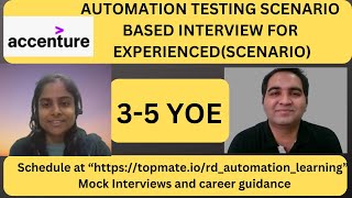 Automation Testing Interview Experience | Real-Time QA & SDET Interview Preparation 2026