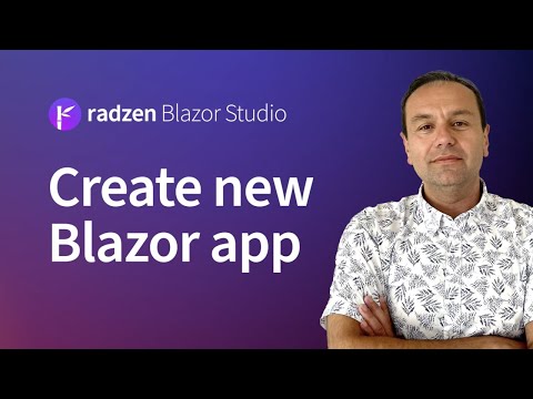 Create new Blazor CRUD application with Radzen Blazor Studio
