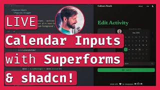 Calendar Inputs with Superforms & shadcn 🗓️ Svelte 5 & SvelteKit 2 tutorial 🚀 LIVE Coding & Chill 🔴