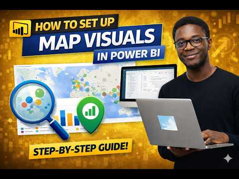 Properly set up Map Chart In Power BI for Beginners | Map Chart In Power BI