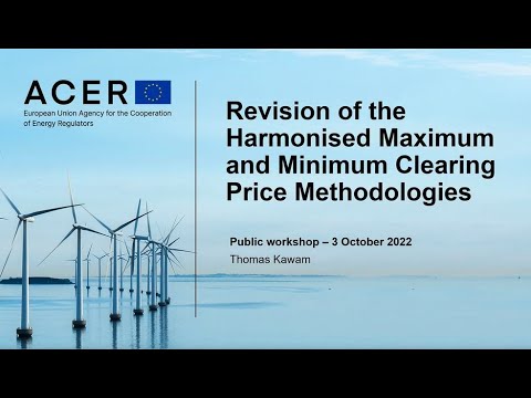 ACER Workshop on the revision of maximum and minimum electricity price methodologies