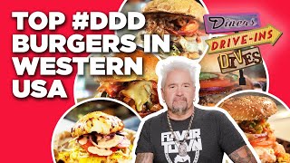 Top #DDD Burger Videos in the Western US | Diners, Drive-Ins and Dives | Food Network
