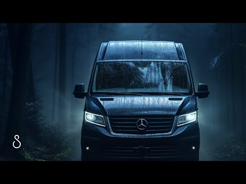 Heavy Rain Pounding On A Transformed Camper Minivan 🌧️ Black Screen | 12 Hours | Sleep In Series