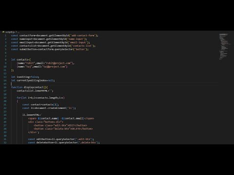 Day 8 of my 21-Day Coding Challenge.a crud app using html/css/js#challenge #coding #day8 #js