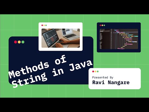 Methods of String in Java
