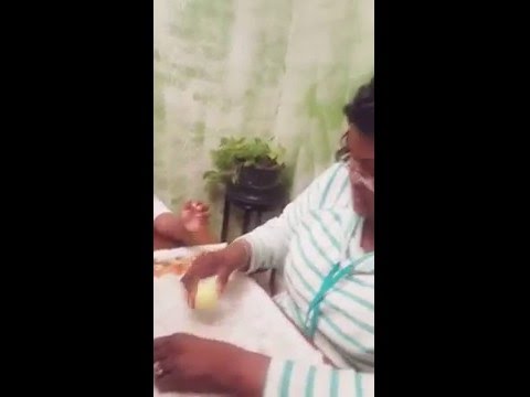 Easter egg cracking with a toddler