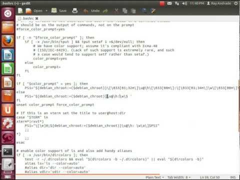 My First Show - it's a .bashrc  (for starters...)