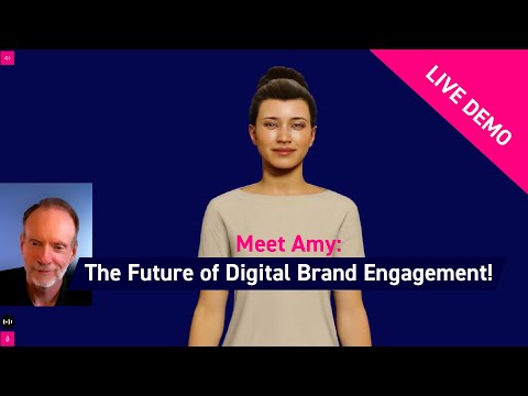 Live demonstration of a digital person