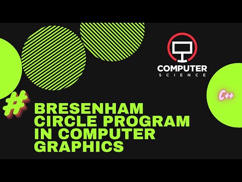 Bresenham circle program in computer graphics