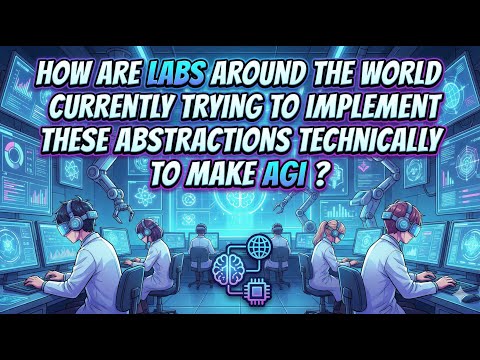 How are labs around the world currently trying to implement abstractions to make AGI ?