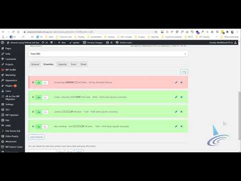 Wordpress How to set availability for bookings using Quick Restaurant Reservations plugin