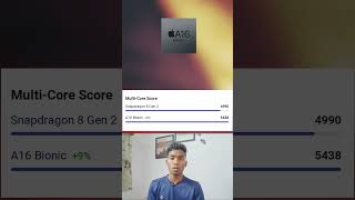 Snapdragon 8 Gen 2 vs A16 Bionic comparison ||#apple #android  #a16bionic #snapdragon8gen2