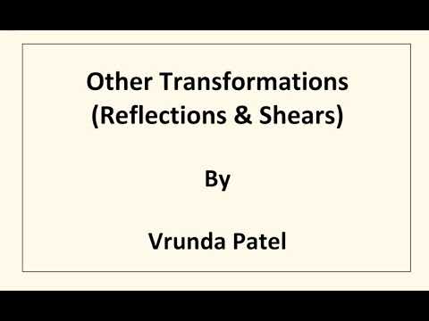 Other Transformations in 3D