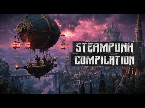 Compilation Steampunk Clips 4K ( Multiple AI Videos made with Kling AI and Midjourney )