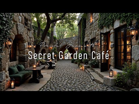 Tranquil Jazz in Secret Garden Café | Peaceful Ambience With Jazz & Nature Sounds to Reconnect