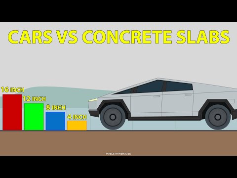 Can cars pass over a concrete slab? Cars vs Concrete slabs