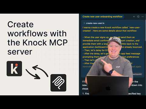 Create notification workflows with Knock MCP Server | Email, SMS, push, in-app, Slack