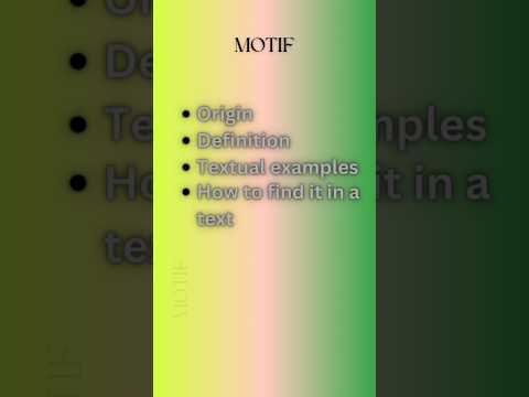 Motif #motif #literary_terms #literarydevices #englishlanguage #shorts