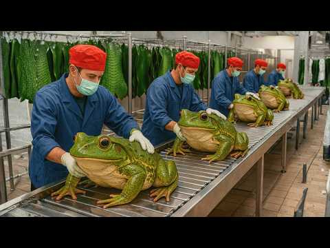Inside the Frog Leather Factory-How Exotic Skins Become Luxury Items (Full Process) Million Dollar??