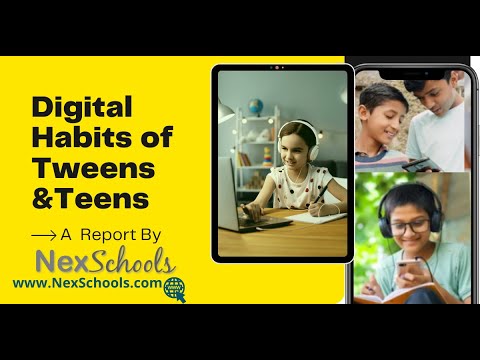 Digital Habits Of  Teens and Tweens - A Study Report by NexSchools Research Center #Shorts