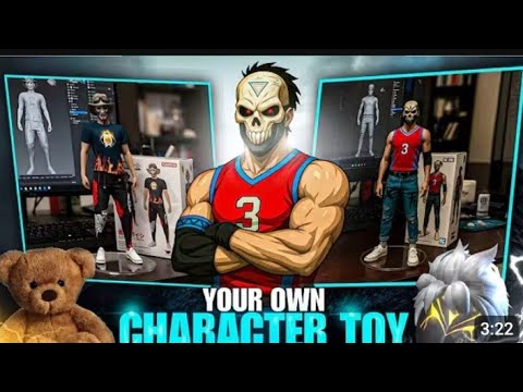 How to make viral free fire character statue build 
