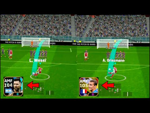 مقارنه بين نسخه جريزمان 105 VS ميسي 104.😱A. Griezmann105. VS L. Messi104.☠️🔥