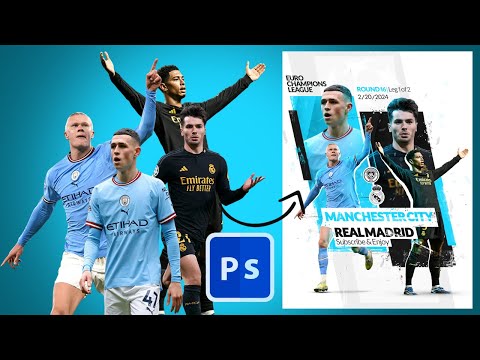 HOW TO DESIGN A SPORT POSTER | Adobe Photoshop